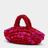 Nest - Lipstick Red & Hot Pink Handmade Bridal Bag