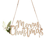 Wooden Merry Christmas Chair Decorations