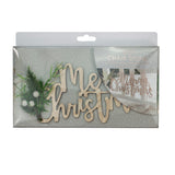 Wooden Merry Christmas Chair Decorations