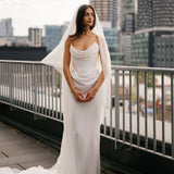 Galaxy Cape-Effect Strapless Gown