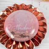 It's My Birthday Rose Gold Bubble Badge