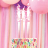 Cake Fountain Candles Pink Ombre