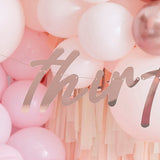 30th Rose Gold Happy Birthday Banner Bunting