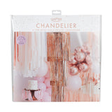 Rose Gold Fringe Chandelier