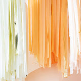 Peach and Gold Hanging Streamer Party Backdrop- 5 Inner Pack