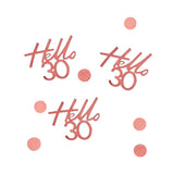 30th Rose Gold Birthday Confetti