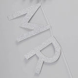 Silver Glitter Mr & Mrs Wedding Bunting - Metallic Perfection