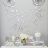Silver Wedding Table Numbers