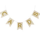 Ivory & Gold Cards Bunting - Metallic Perfection