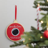 Wooden Santa Cam Hanging Christmas Decoration