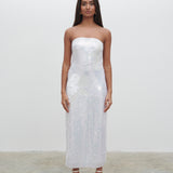 PRETTY LAVISH Menton Floral Sequin Midaxi Dress