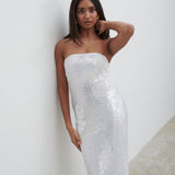 PRETTY LAVISH Menton Floral Sequin Midaxi Dress
