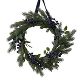 Foliage Christmas Wreath With Sloe Berries