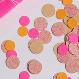 Neon Geometric Table Confetti - Neon Birthday