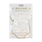 Gold Foiled Baby Shower Prediction Game Cards- 10 Inner Pack