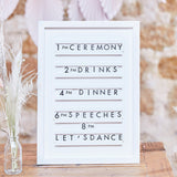 White Wooden Letter Board