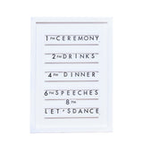 White Wooden Letter Board