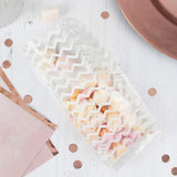 White Chevron Party Bags- 10 Inner Pack