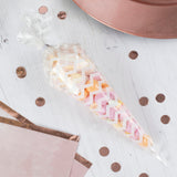 White Chevron Sweet Cone Bags- 10 Inner Pack