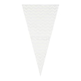 White Chevron Sweet Cone Bags- 10 Inner Pack