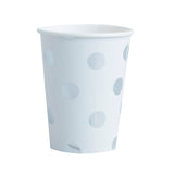 Silver Foiled Polka Dot Paper Cups - Pick & Mix- 10 Inner Pack