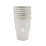 Silver Foiled Polka Dot Paper Cups - Pick & Mix- 10 Inner Pack