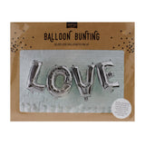 Silver Love Balloon Bunting - Pick & Mix