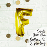 Gold Foil Letter Balloons- 5 Inner Pack