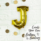 Gold Foil Letter Balloons- 5 Inner Pack