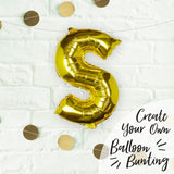 Gold Foil Letter Balloons- 5 Inner Pack