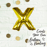 Gold Foil Letter Balloons- 5 Inner Pack