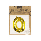 Gold Foil Number Balloon- 5 Inner Pack