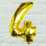 Gold Foil Number Balloon- 5 Inner Pack