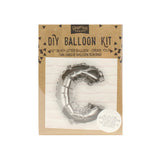 Silver Foil Letter Balloons- 5 Inner Pack