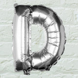 Silver Foil Letter Balloons- 5 Inner Pack