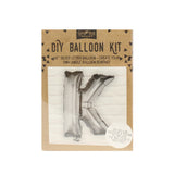Silver Foil Letter Balloons- 5 Inner Pack