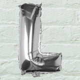 Silver Foil Letter Balloons- 5 Inner Pack