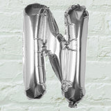 Silver Foil Letter Balloons- 5 Inner Pack