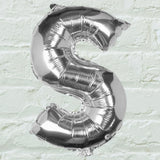 Silver Foil Letter Balloons- 5 Inner Pack