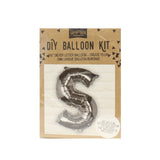 Silver Foil Letter Balloons- 5 Inner Pack