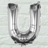 Silver Foil Letter Balloons- 5 Inner Pack