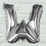 Silver Foil Letter Balloons- 5 Inner Pack