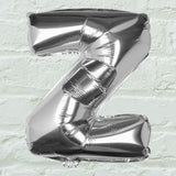 Silver Foil Letter Balloons- 5 Inner Pack