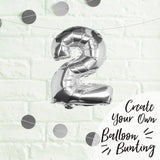 Silver Foil Number Balloon
