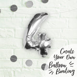 Silver Foil Number Balloon