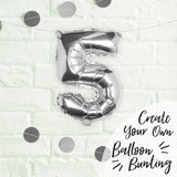 Silver Foil Number Balloon