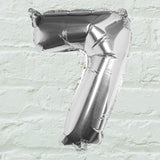 Silver Foil Number Balloon