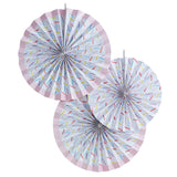 Sprinkles Paper Fan Decorations - Pick and Mix