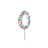 Polka Dot Candle Number 0 - Pick and Mix
