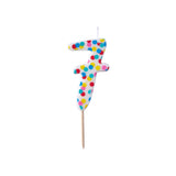 Polka Dot Candle Number 7 - Pick and Mix